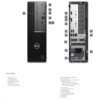 DELL PC OptiPlex 7020 SFF/180W/TPM/i3 14100/8GB/512GB SSD/integriran/WLAN/vPro/Kb/Miška/W11 Pro/3Y PS NBD