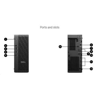 DELL PC Pro Max Micro FCM2250/TPM/U7-265/32GB/1TSSD/Nvidia A1000/280W/WLAN/vPro/Kb/Miška/W11 Pro/3Y PS NBD
