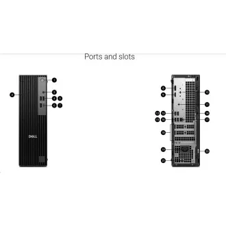 DELL PC Pro Slim QCS1255/180W/TPM/AMD Ryzen 7 8700G/16GB/512GB SSD/integriran/WLAN/Kb/Miška/W11 Pro/3Y PS NBD
