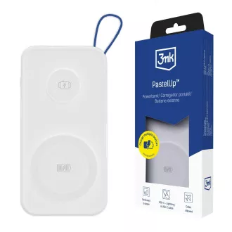 3mk PastelUp Powerbank 10, 000mAh 22,5W USB 1A1C - bela