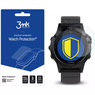 3mk zaščitna folija Watch Protection ARC za Garmin Fenix 5, 47 mm (3 kosi)