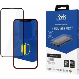 3mk kaljeno steklo HardGlass MAX Black za Apple iPhone 13 mini