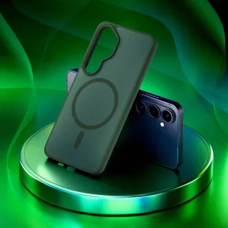 3mk Zaščitni ovitek Smoke MagCase Green za Samsung Galaxy S26
