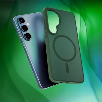 3mk Zaščitni ovitek Smoke MagCase Green za Samsung Galaxy S26