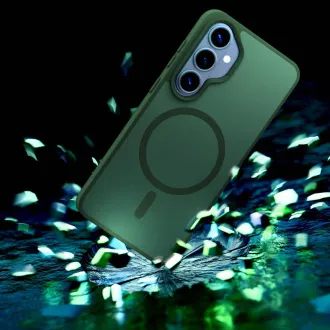 3mk Zaščitni ovitek Smoke MagCase Green za Samsung Galaxy S26