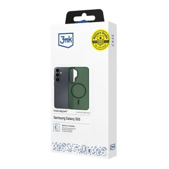 3mk Zaščitni ovitek Smoke MagCase Green za Samsung Galaxy S26