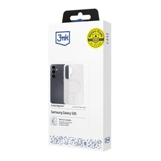3mk Zaščitni ovitek Smoke MagCase White za Samsung Galaxy S26