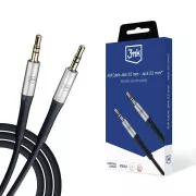 3mk avdio kabel - AUX kabel Jack 3, 5 mm - Jack 3, 5 mm, dolžina 1 m, črn