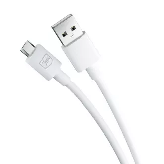 3mk podatkovni kabel - Hyper Cable A do Micro 1,2m 5V 2, 4A, bela