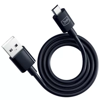 3mk podatkovni kabel - Hyper Cable A do Micro 1,2m 5V 2, 4A, črn