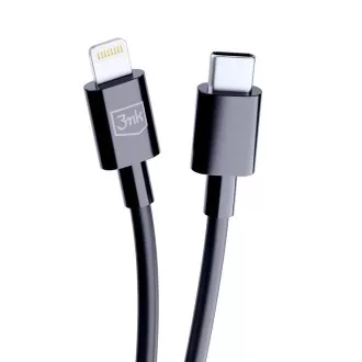3mk podatkovni kabel - Hyper Cable C na Lightning 20W 1,2 m, črn