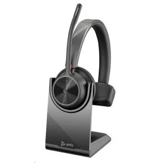 Poly Voyager 4310 MS Teams brezžične slušalke, adapter BT700 USB-C, mono, stojalo za polnjenje