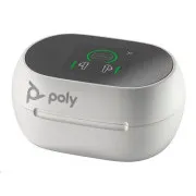Slušalke bluetooth Poly Voyager Free 60 , adapter BT700 USB-A, polnilno ohišje na dotik, bela