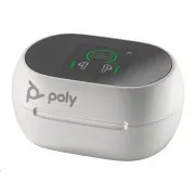 Slušalke bluetooth Poly Voyager Free 60 , adapter BT700 USB-C, polnilno ohišje na dotik, belo