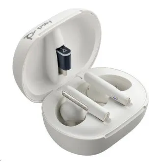 Slušalke bluetooth Poly Voyager Free 60 , adapter BT700 USB-C, polnilno ohišje na dotik, belo Slušalke bluetooth Poly Voyager Free 60 , adapter BT700 USB-C, polnilno ohišje na dotik, belo