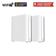 ASUS ZenWifi BQ16 2-pack, razširljiv usmerjevalnik WiFi7, AiMesh, 2x WAN/LAN, 3x LAN, 1x USB 3.0