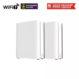 ASUS ZenWifi BQ16 2-pack, razširljiv usmerjevalnik WiFi7, AiMesh, 2x WAN/LAN, 3x LAN, 1x USB 3.0