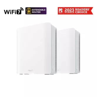 ASUS ZenWifi BT10 2-pack, razširljiv usmerjevalnik WiFi7, AiMesh, 2x WAN/LAN, 1x LAN, 1x 3.0