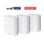 ASUS ZenWifi BT10 3-pack, razširljiv usmerjevalnik WiFi7, AiMesh, 2x WAN/LAN, 1x LAN, 1x 3.0