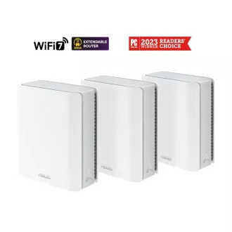 ASUS ZenWifi BT10 3-pack, razširljiv usmerjevalnik WiFi7, AiMesh, 2x WAN/LAN, 1x LAN, 1x 3.0