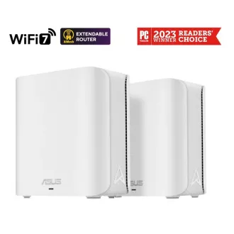 ASUS ZenWifi BD4 2-pack, razširljiv usmerjevalnik WiFi7, AiMesh, 2x WAN/LAN