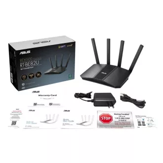 ASUS RT-BE82U WiFi 7 razširljivi usmerjevalnik, AiMesh, 1x WAN, 4x LAN