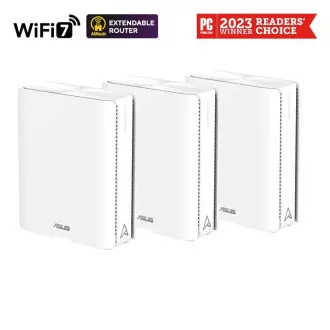 ASUS ZenWifi BQ16, 3-paket, razširljivi usmerjevalnik WiFi7, AiMesh, 2x WAN/LAN, 3x LAN, 1x USB 3.0