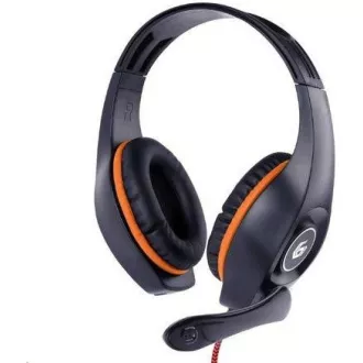 GEMBIRD slušalke z mikrofonom GHS-05-B, igralne, črno-modre, 1x 4-polni 3,5 mm priključek