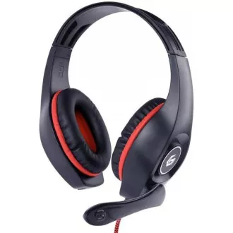 GEMBIRD slušalke z mikrofonom GHS-05-O, igralne, črno-oranžne, 1x 4-polni 3,5 mm priključek