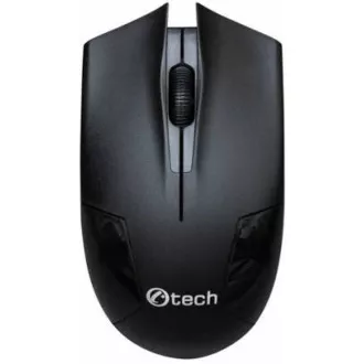 C-TECH miška WLM-07, brezžična, 1200DPI, 3 gumbi, USB nano sprejemnik, črna C-TECH miška WLM-07, brezžična, 1200DPI, 3 gumbi, USB nano sprejemnik, črna