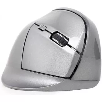 GEMBIRD miška MUSW-ERGO-01, navpična, brezžična, sprejemnik USB, črna