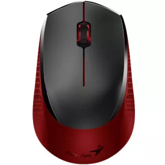 GENIUS miška NX-8000S/ 1600 dpi/ brezžična/ tiha/ črna/ rdeča