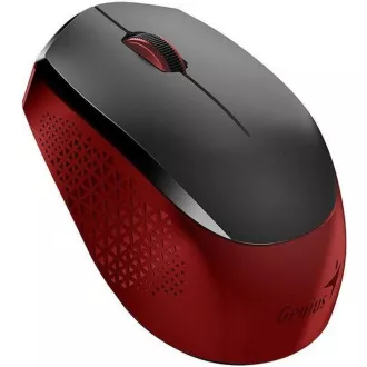 GENIUS miška NX-8000S/ 1600 dpi/ brezžična/ tiha/ črna/ rdeča