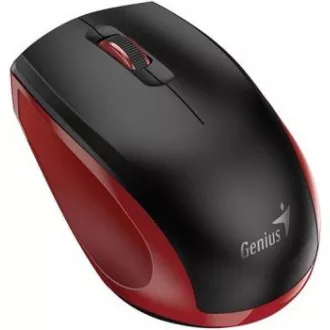 GENIUS miška NX-8006S/ 1600 dpi/ brezžična/ tiha/ črna/ rdeča