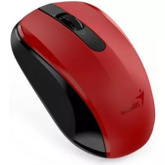 GENIUS miška NX-8008S/ 1200 dpi/ brezžična/ tiha/ senzor BlueEye/ rdeča
