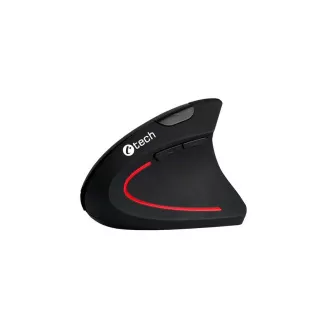 C-TECH miška VEM-09C, navpična, 6 gumbov, črna, USB