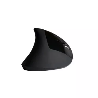 C-TECH miška VEM-09C, navpična, 6 gumbov, črna, USB