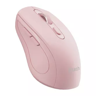 C-TECH Dvotirna miška WLM-12PK, brezžična, 1600DPI, 6 gumbov, roza, USB nano sprejemnik C-TECH Dvotirna miška WLM-12PK, brezžična, 1600DPI, 6 gumbov, roza, USB nano sprejemnik