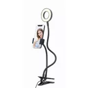 GEMBIRD kotiček za selfije LED obroč z držalom za telefon, USB