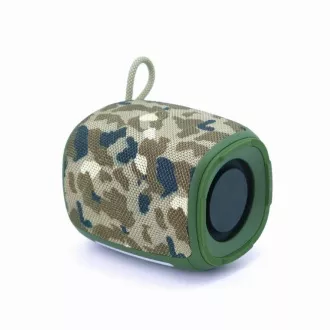 Zvočnik GEMBIRD SPK-BT-LED-03-CM, Bluetooth, 5 W, RGB LED osvetlitev, kamuflaža