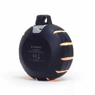 GEMBIRD Zvočnik SPK-BTOD-01, zunanji, Bluetooth, 3 W, RGB LED osvetlitev, črn