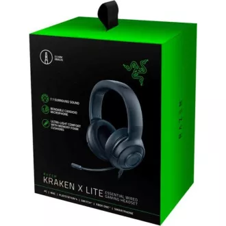 RAZER Gaming slušalke Kraken X Lite, 3,5 mm priključek, črne