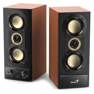 Zvočniki GENIUS SP-HF800BT, 2.0, 20 W, Bluetooth, 3,5 mm Jack, leseni