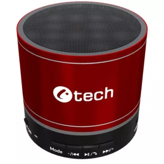 C-TECH zvočnik SPK-08R, bluetooth, rdeč