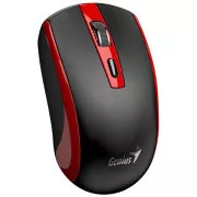 GENIUS miška ECO-8150/ 1200 dpi/ brezžična/ polnilna/ Copilot/ črna/ rdeča