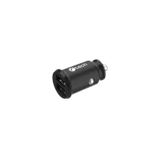 C-TECH Avtomobilski polnilnik UCC-03, 2xUSB, črn