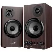 Zvočnik GENIUS SP-HF520BT, BT, 3,5-milimetrski priključek, 20 W, temni les