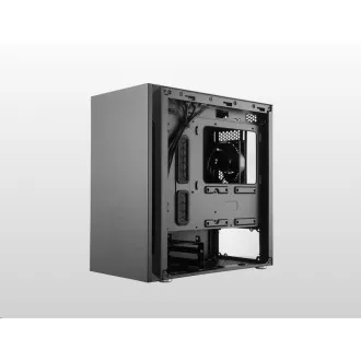 Ohišje Cooler Master Silencio S400 Steel, mATX, 2x 120mm ventilator, črno