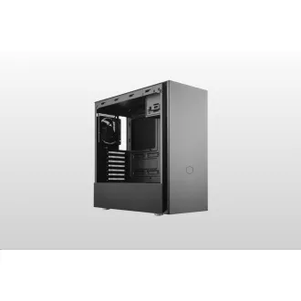 Ohišje Cooler Master Silencio S600 TG, ATX, prozorna stranica, 2x 120mm ventilator, črno