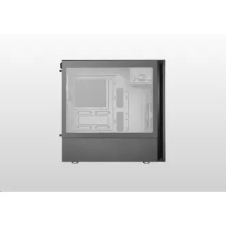 Ohišje Cooler Master Silencio S600 TG, ATX, prozorna stranica, 2x 120mm ventilator, črno